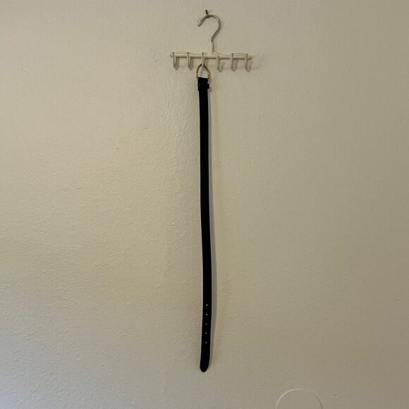 Vintage Black Coach Belt, Size Small